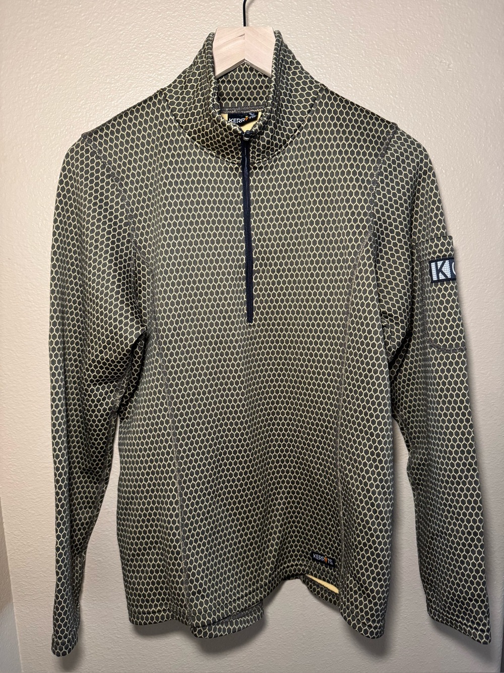 Kerrits Women's Honeycomb Fleece Quarter Zip Equestrian Riding Top medium